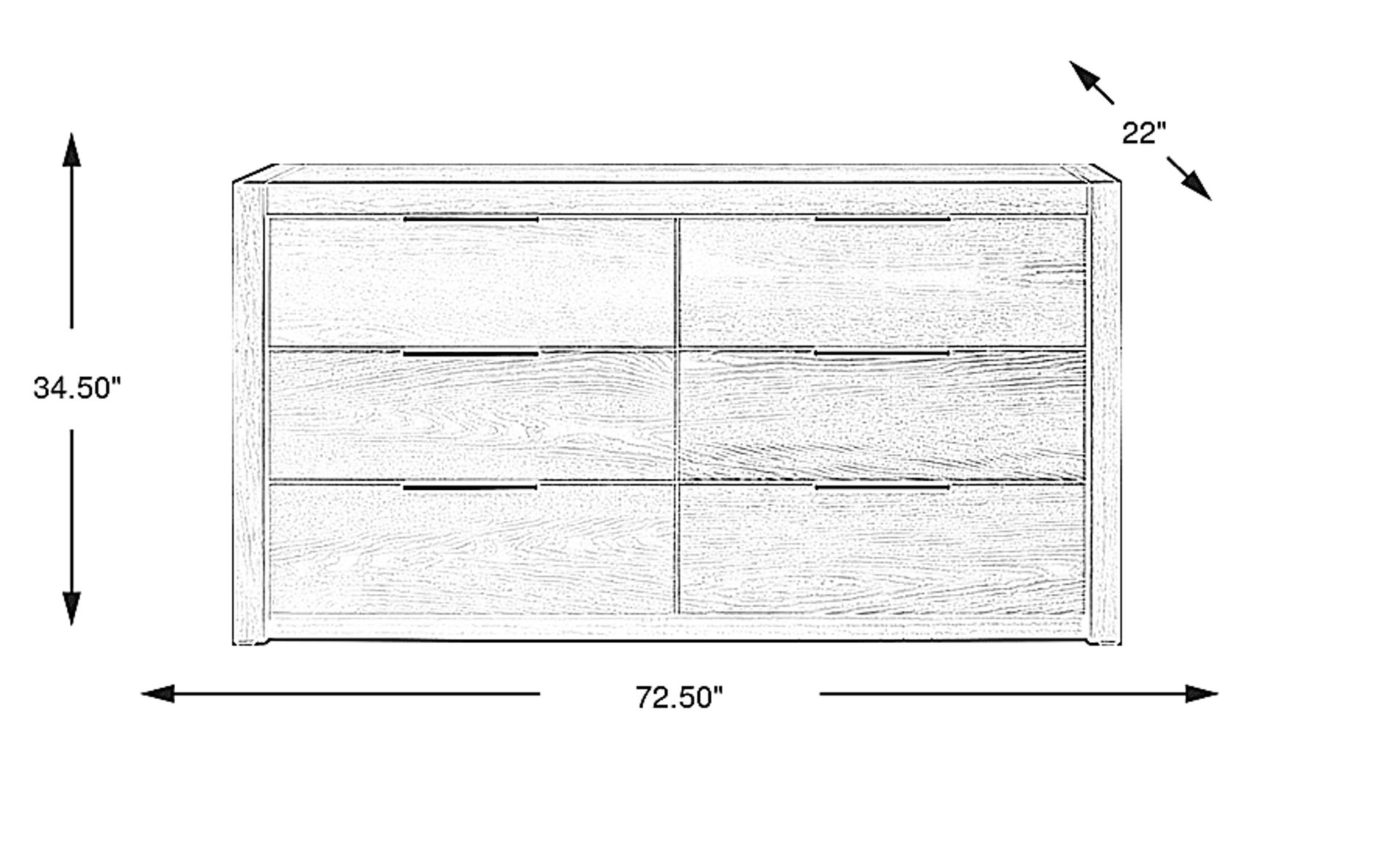 Dimension Image. Please refer to the Dimension Tab on this page for dimension details.