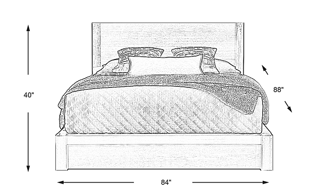 Easton Park Black 3 Pc King Panel Bed