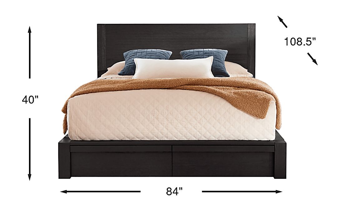 Easton Park Black 3 Pc King Storage Bed