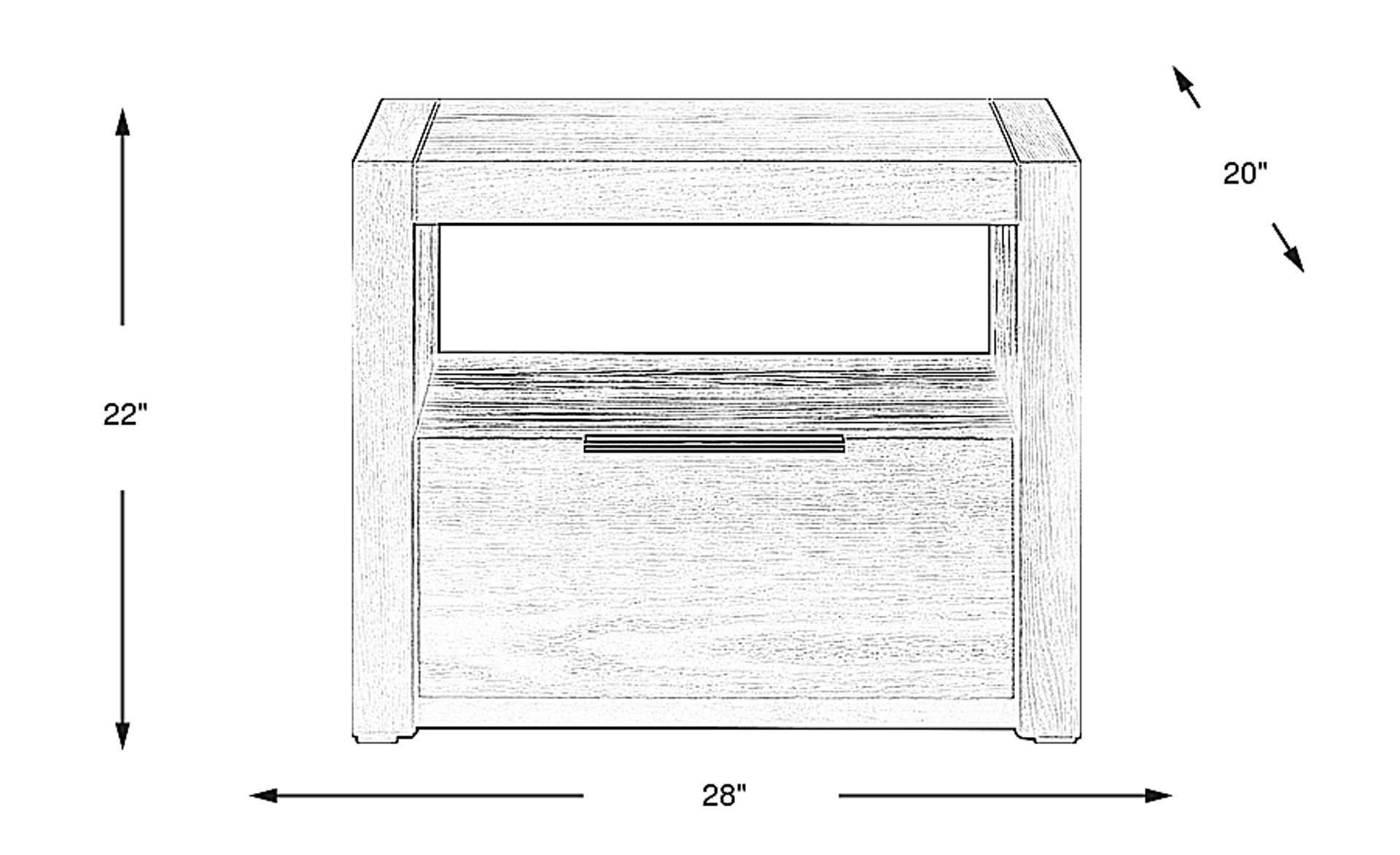 Dimension Image. Please refer to the Dimension Tab on this page for dimension details.