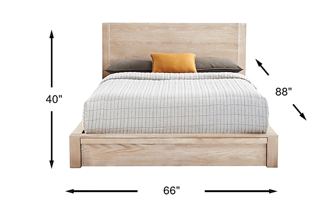 Easton Park Natural 3 Pc Queen Panel Bed