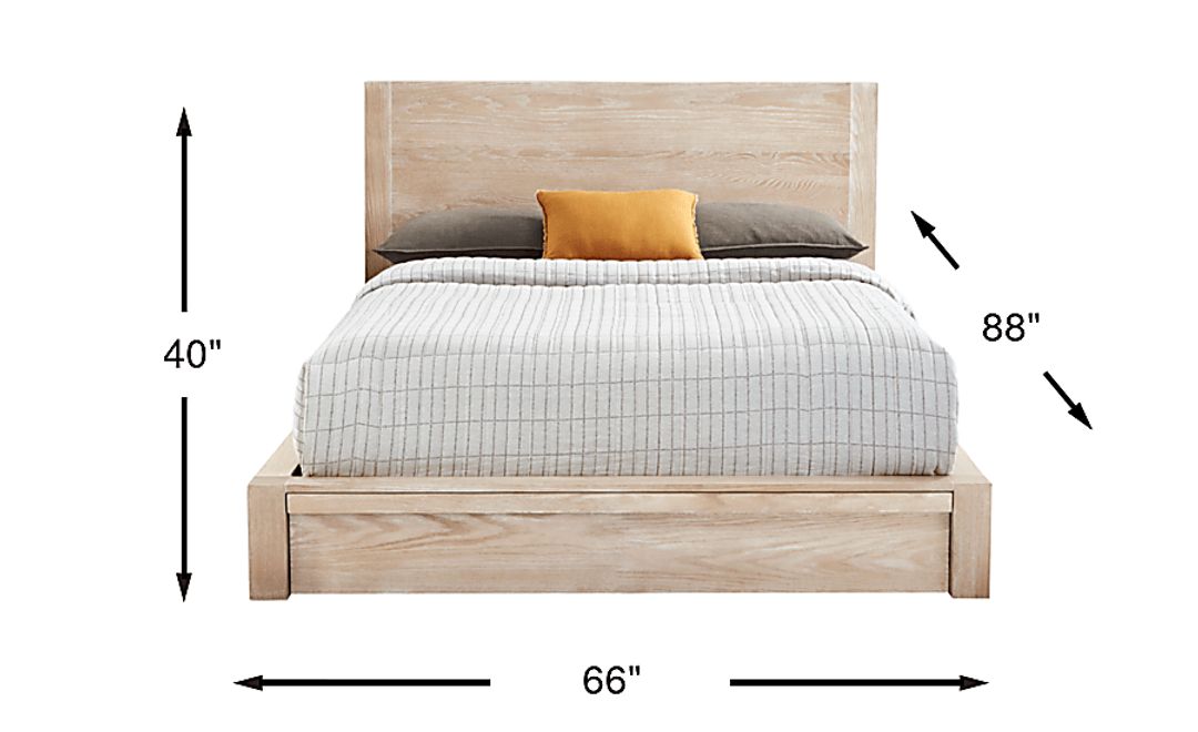 Easton Park Natural 3 Pc Queen Panel Bed