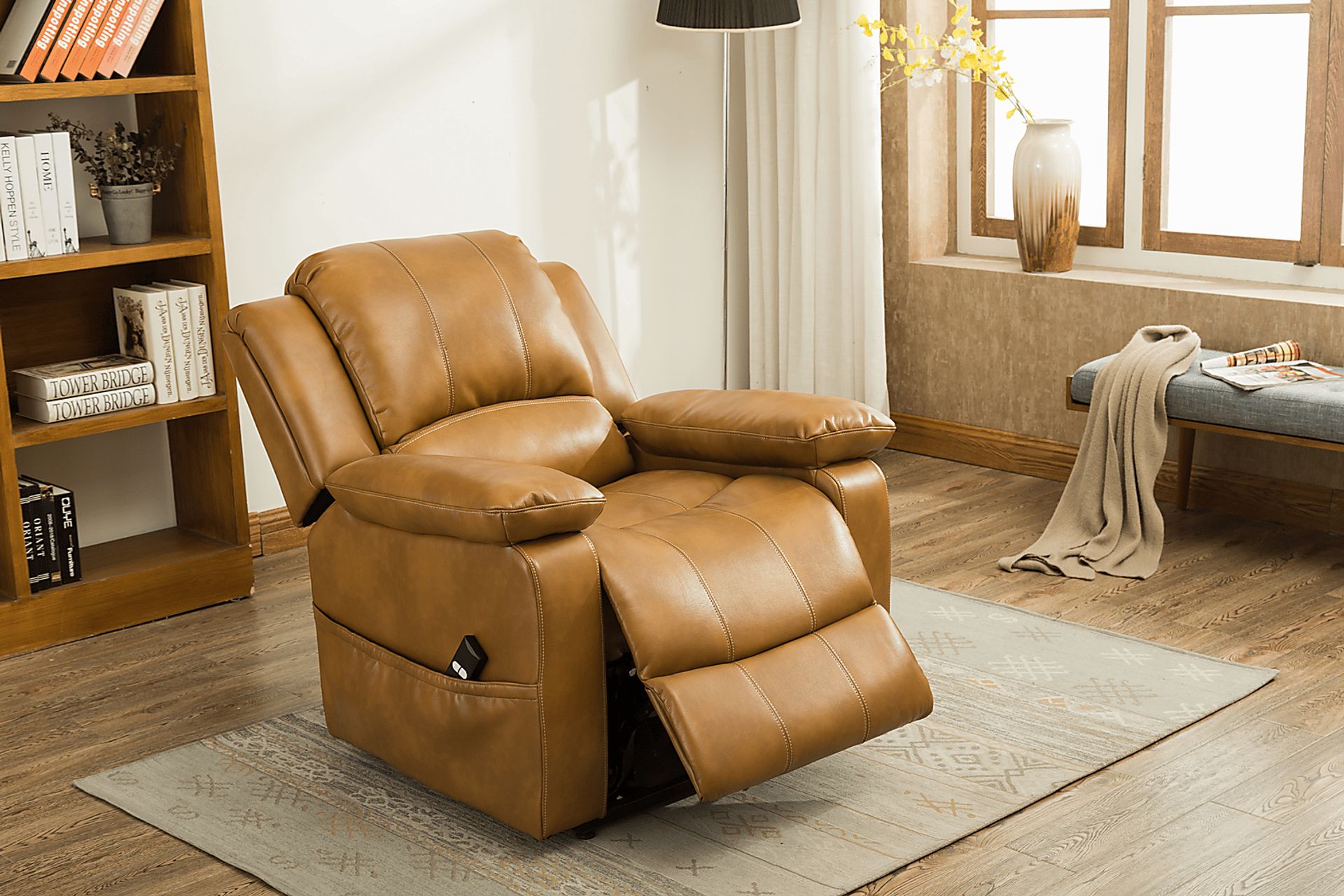 Eastover Camel Power Recliner - Image 11