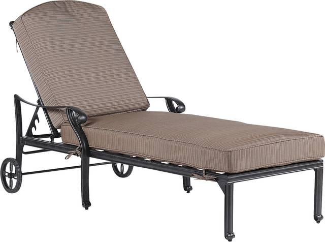 Eastport Manor Bronze 3 Pc Outdoor Seating Set with Brown Cushions - Thumbnail - Image 2