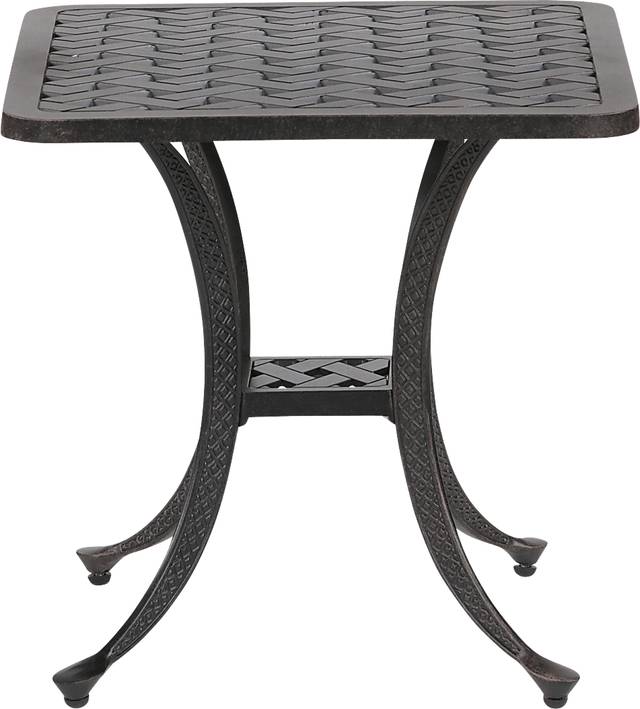 Eastport Manor Bronze 3 Pc Outdoor Seating Set with Brown Cushions - Thumbnail - Image 4