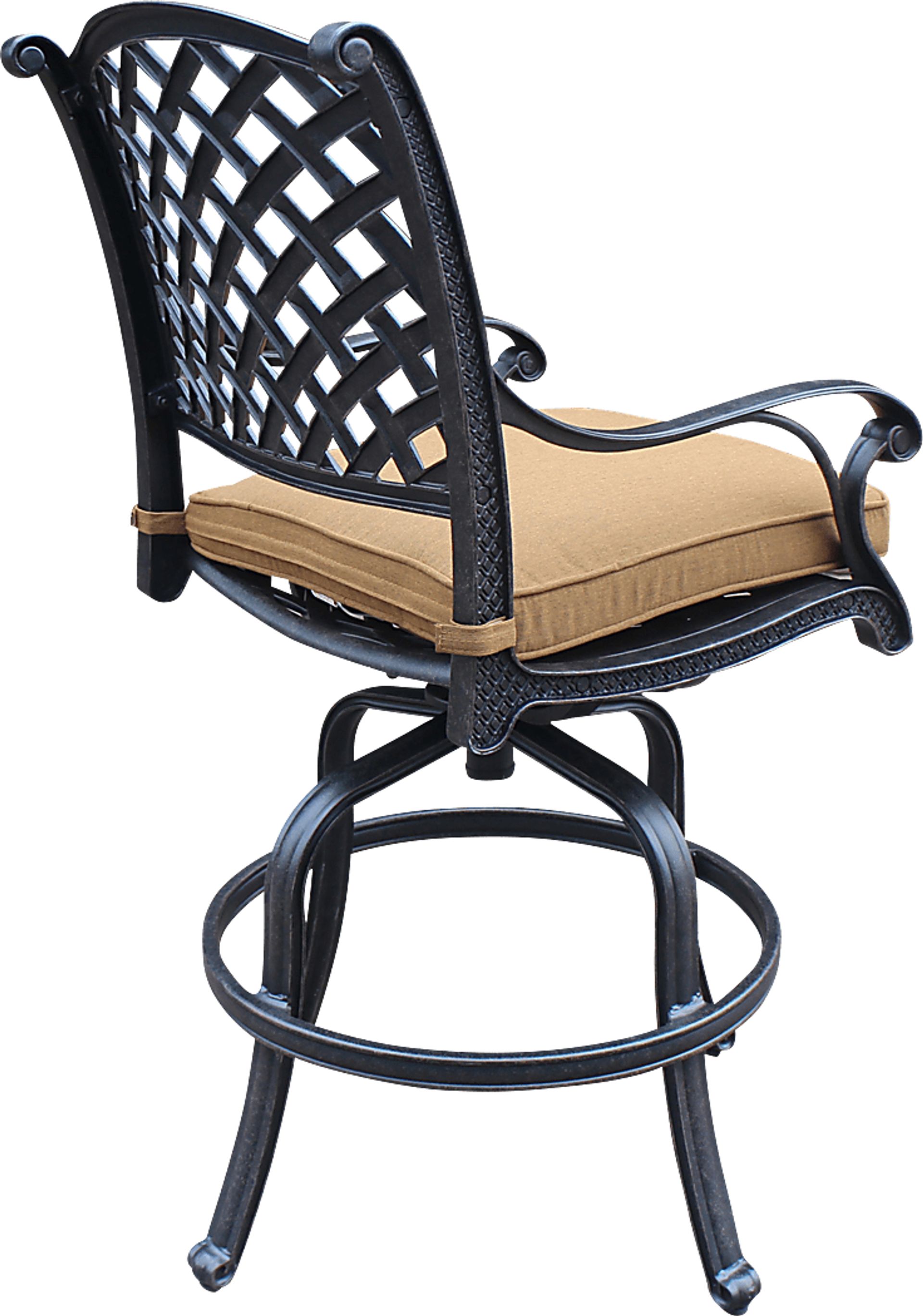 Eastport Manor Bronze 5 Pc Outdoor Round Bar Height Dining Set - Image 5