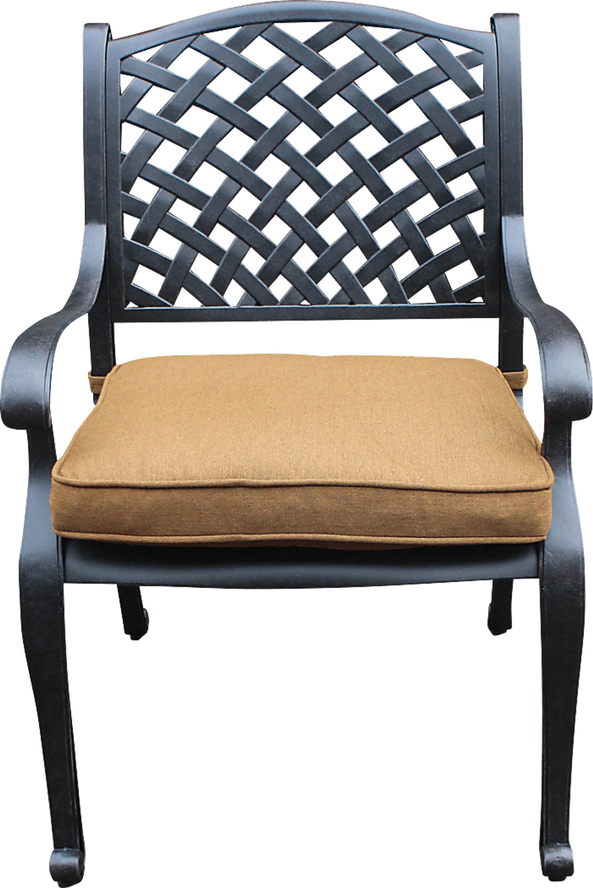 Eastport Manor Bronze 5 Pc Outdoor Square Dining Set - Image 2