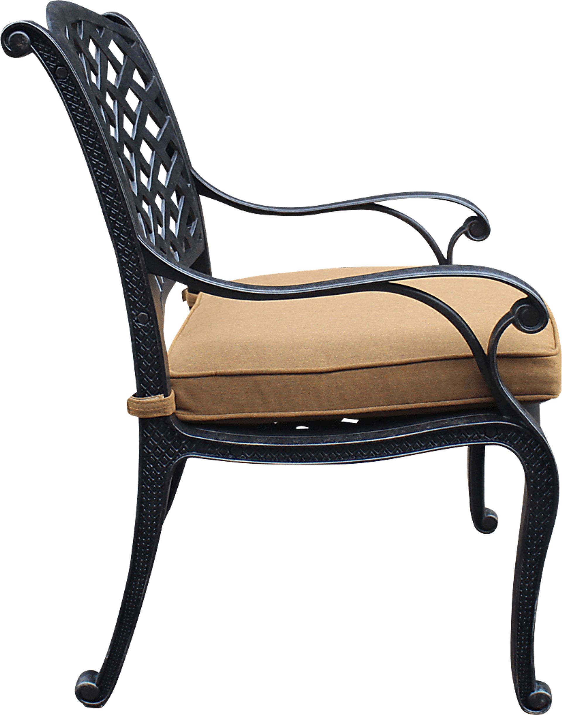 Eastport Manor Bronze 5 Pc Outdoor Square Dining Set - Image 4