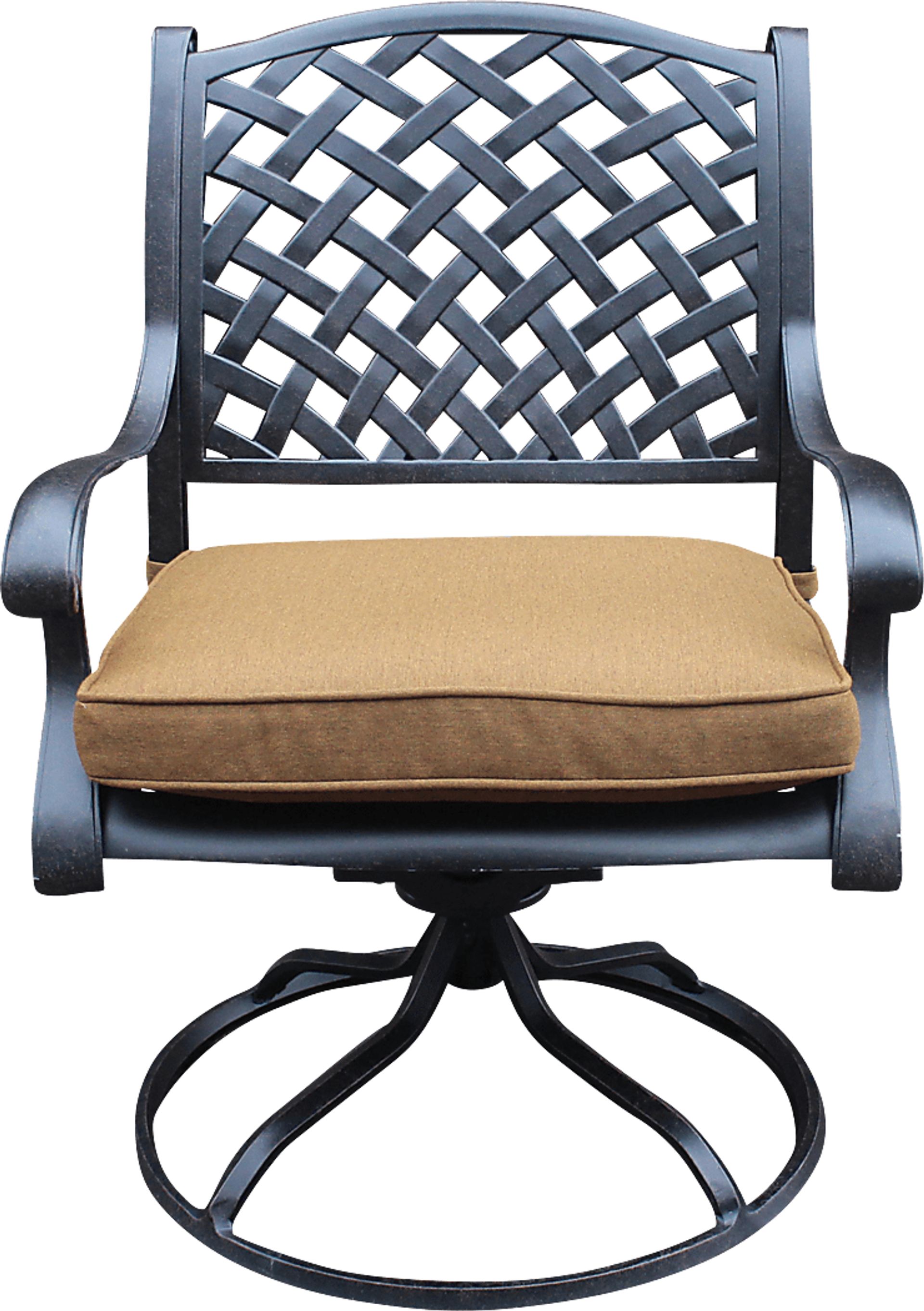 Eastport Manor Bronze 5 Pc Outdoor Square Dining Set - Image 2