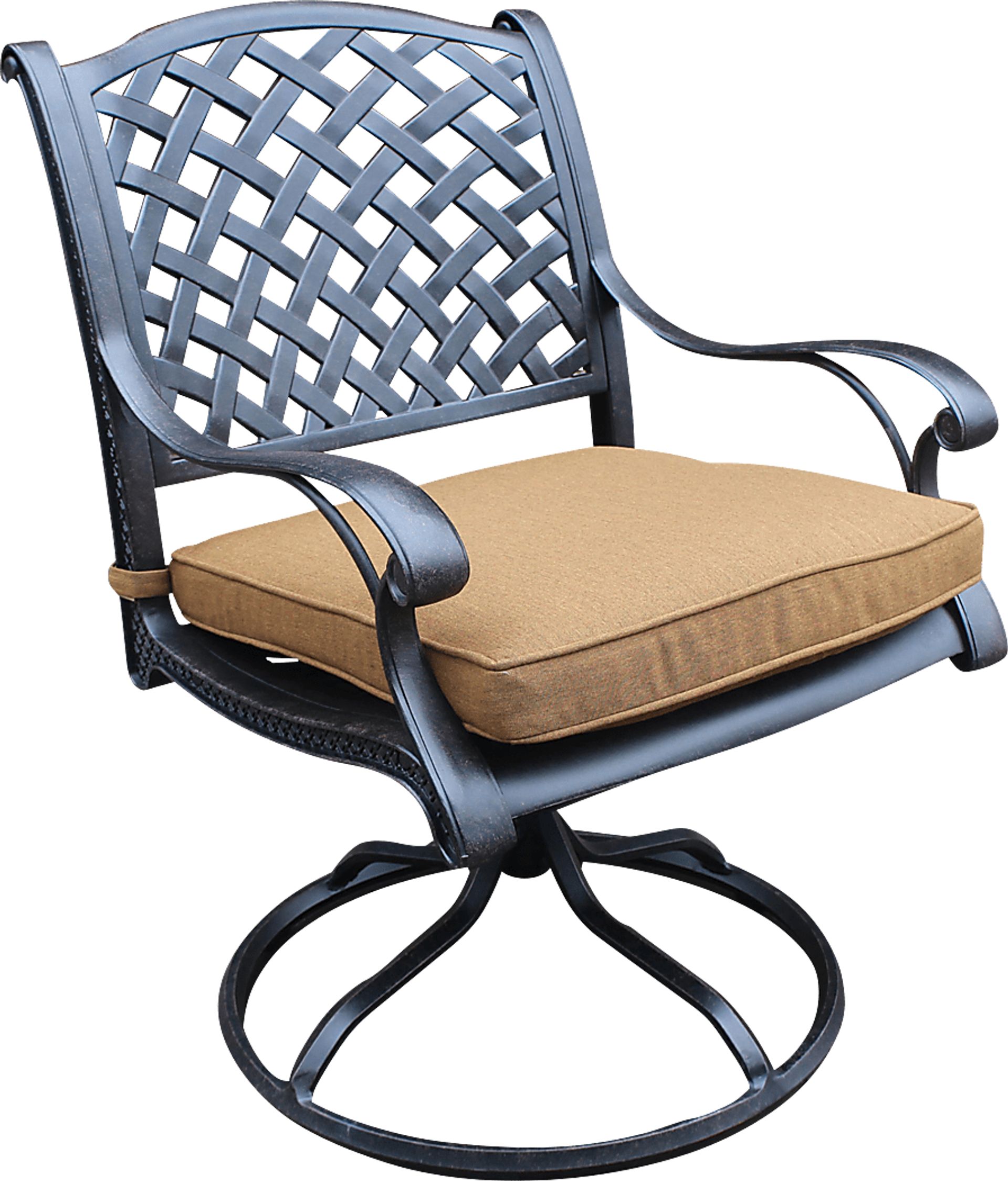 Eastport Manor Bronze 5 Pc Outdoor Square Dining Set - Image 3