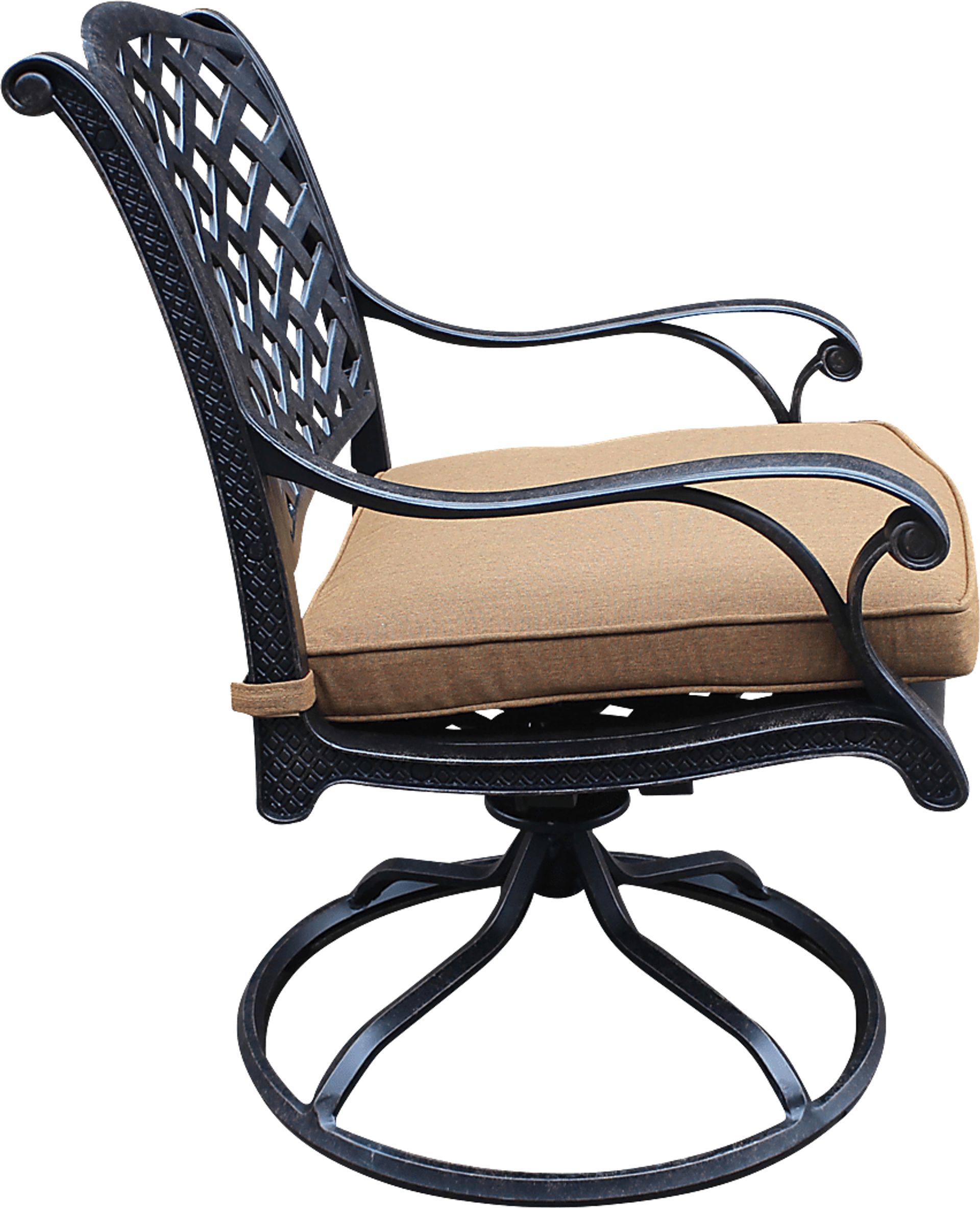 Eastport Manor Bronze 5 Pc Outdoor Square Dining Set - Image 4