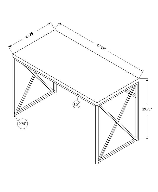 Eastshire Taupe Desk - Thumbnail - Image 4