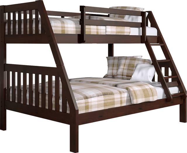 Eastton Brown Twin/Full Bunk Bed - Thumbnail - Image 1