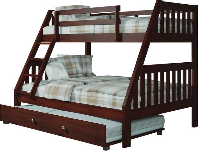 Eastton Brown Twin/Full Step Bunk Bed - Thumbnail - Image 1