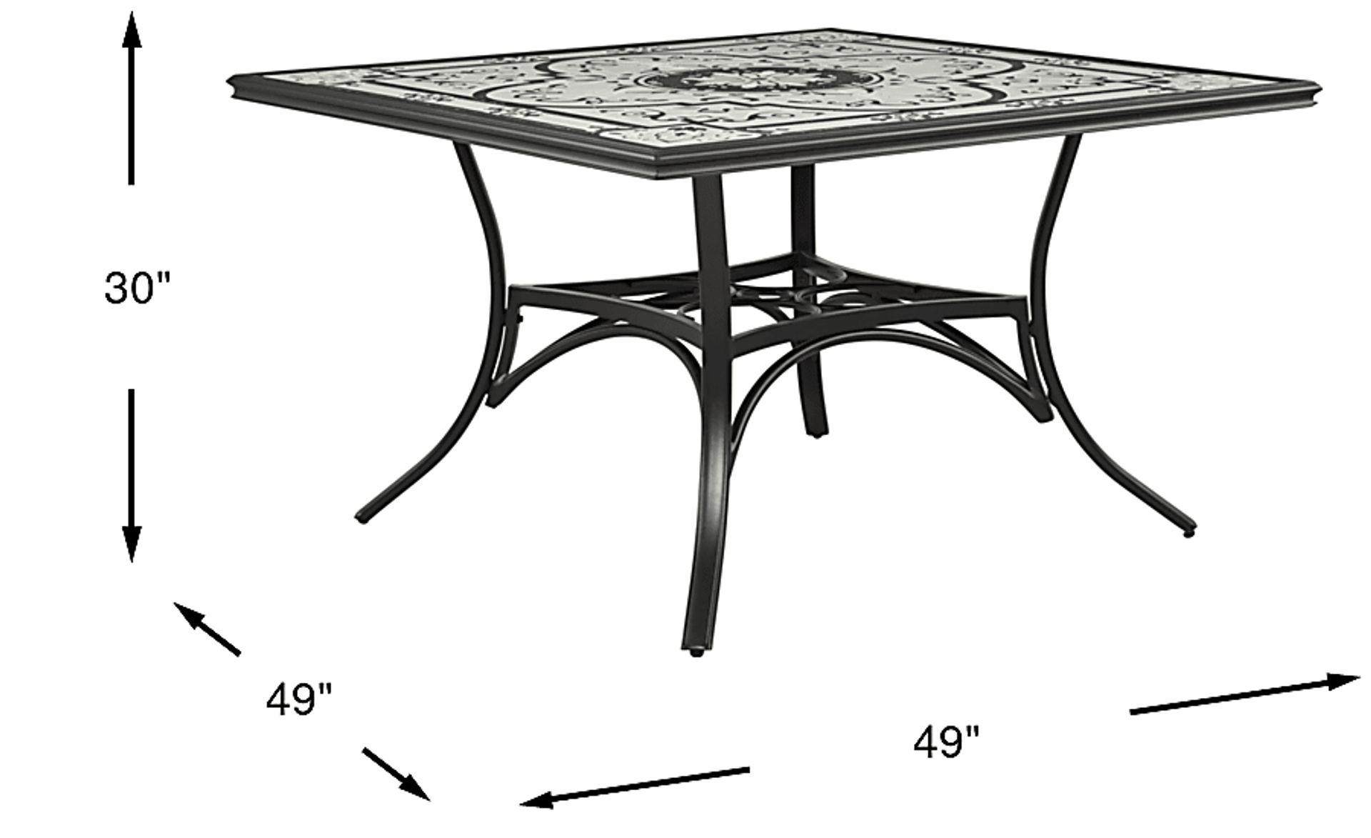 Dimension Image. Please refer to the Dimension Tab on this page for dimension details.