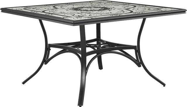 Eastvale Black Outdoor Dining Table - Thumbnail - Image 1