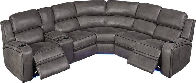 Eastview Charcoal 3 Pc Dual Power Reclining Sectional - Thumbnail - Image 3