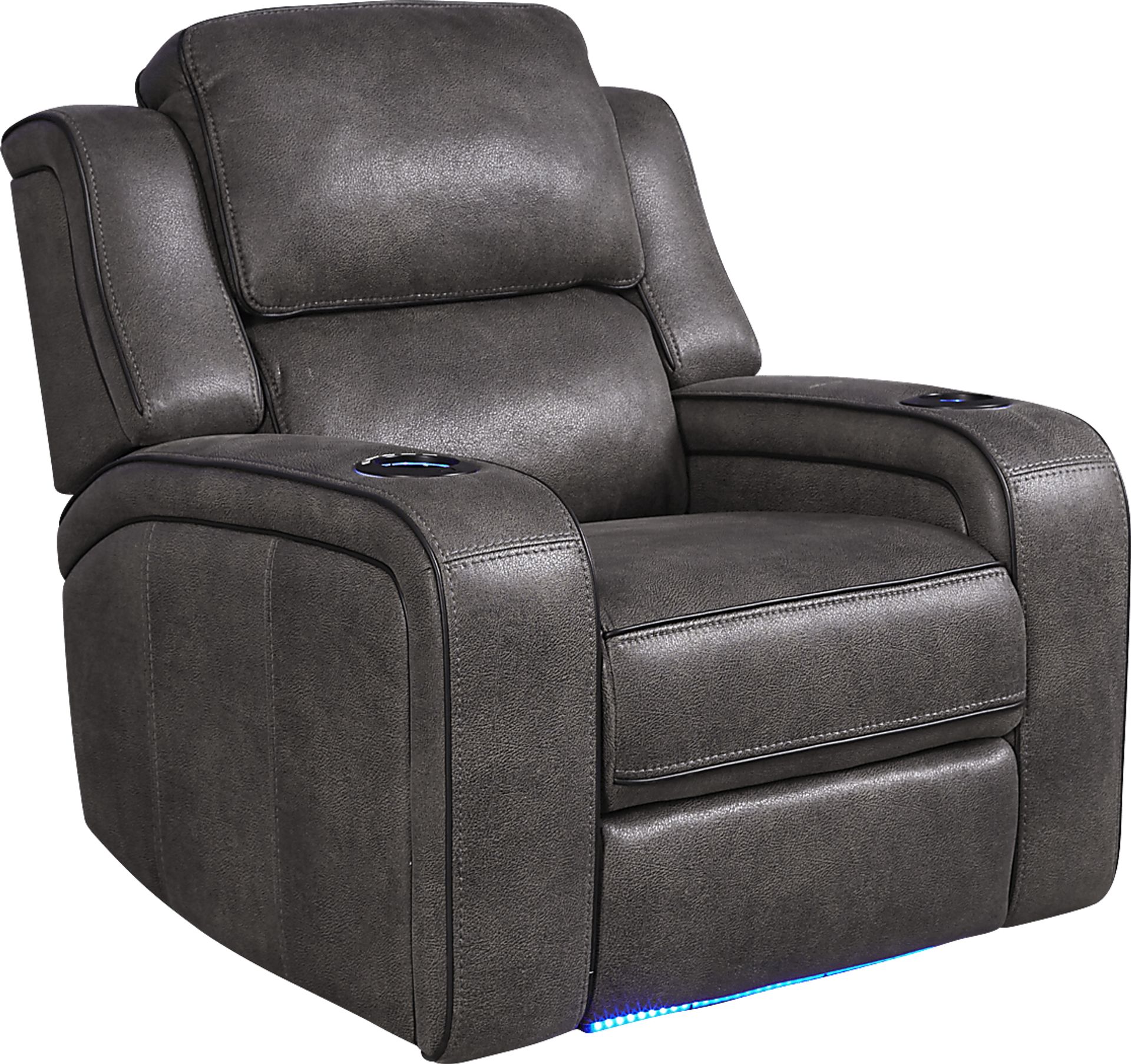 Eastview Charcoal Dual Power Recliner - Image 1