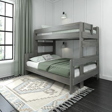 Kids Eastwick Gray Twin/Full Bunk Bed