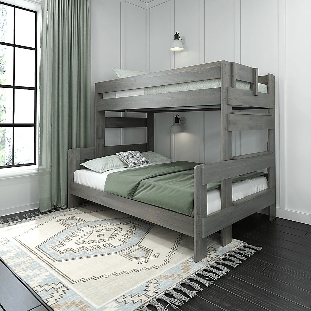 Visco Therapy Domino 3FT Kids Bunk Bed available in Grey and White Grey 
