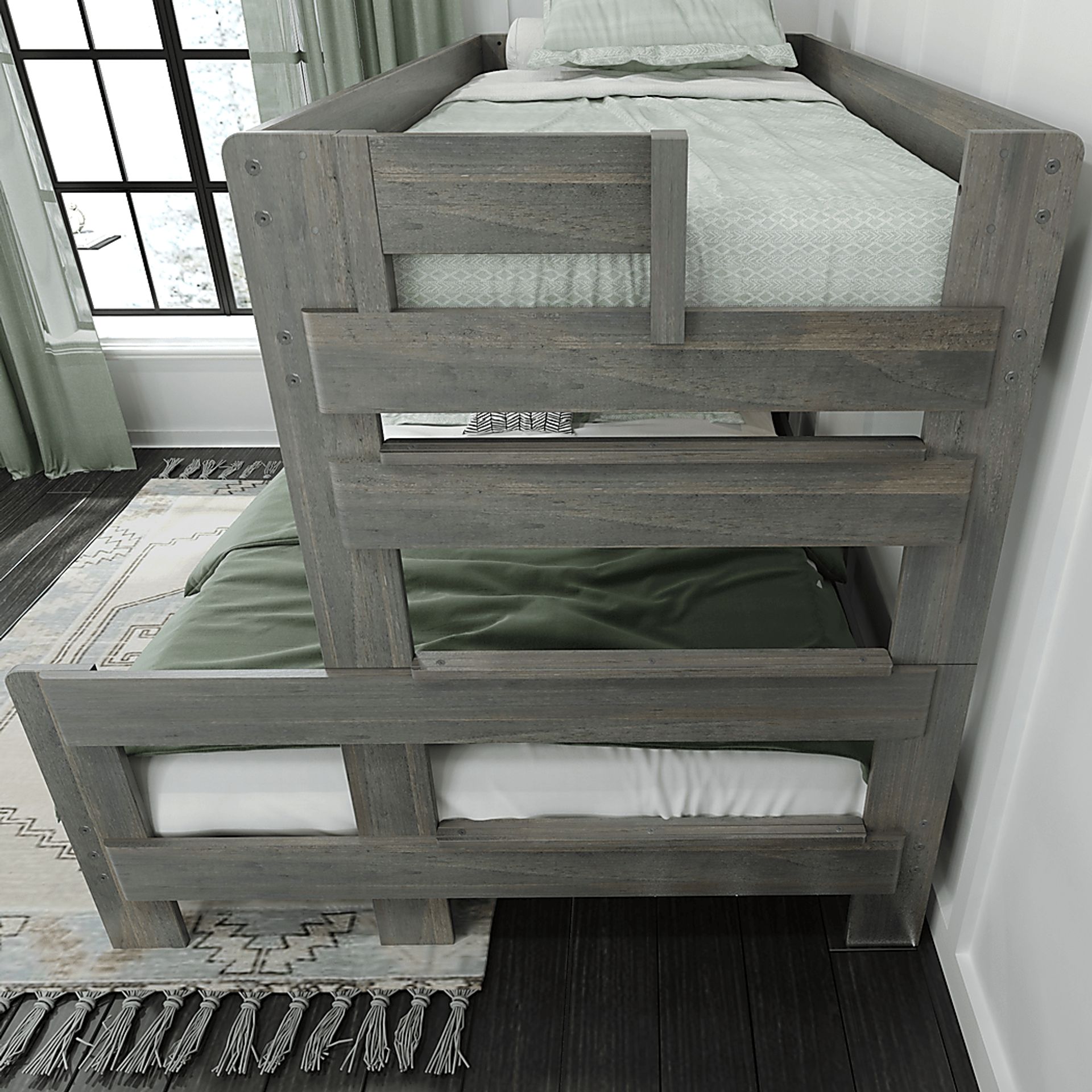 Kids Eastwick Gray Twin XL/Queen Bunk Bed - Image 6
