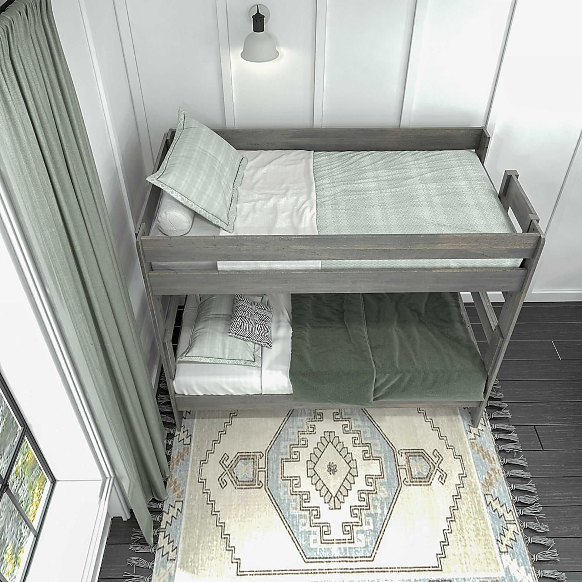 Kids Eastwick Gray Twin/Twin Bunk Bed - Image 6