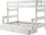 Kids Eastwick White Twin/Full Bunk Bed with Storage Drawers