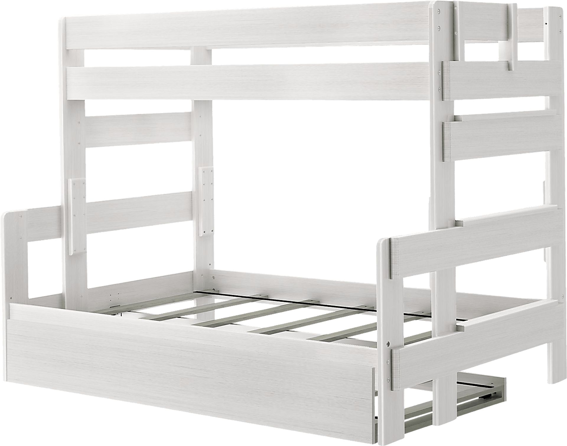 Kids Eastwick White Twin/Full Bunk Bed with Trundle - Image 3