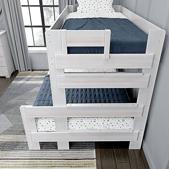 Kids Eastwick White Twin/Full Bunk Bed - Thumbnail - Image 4