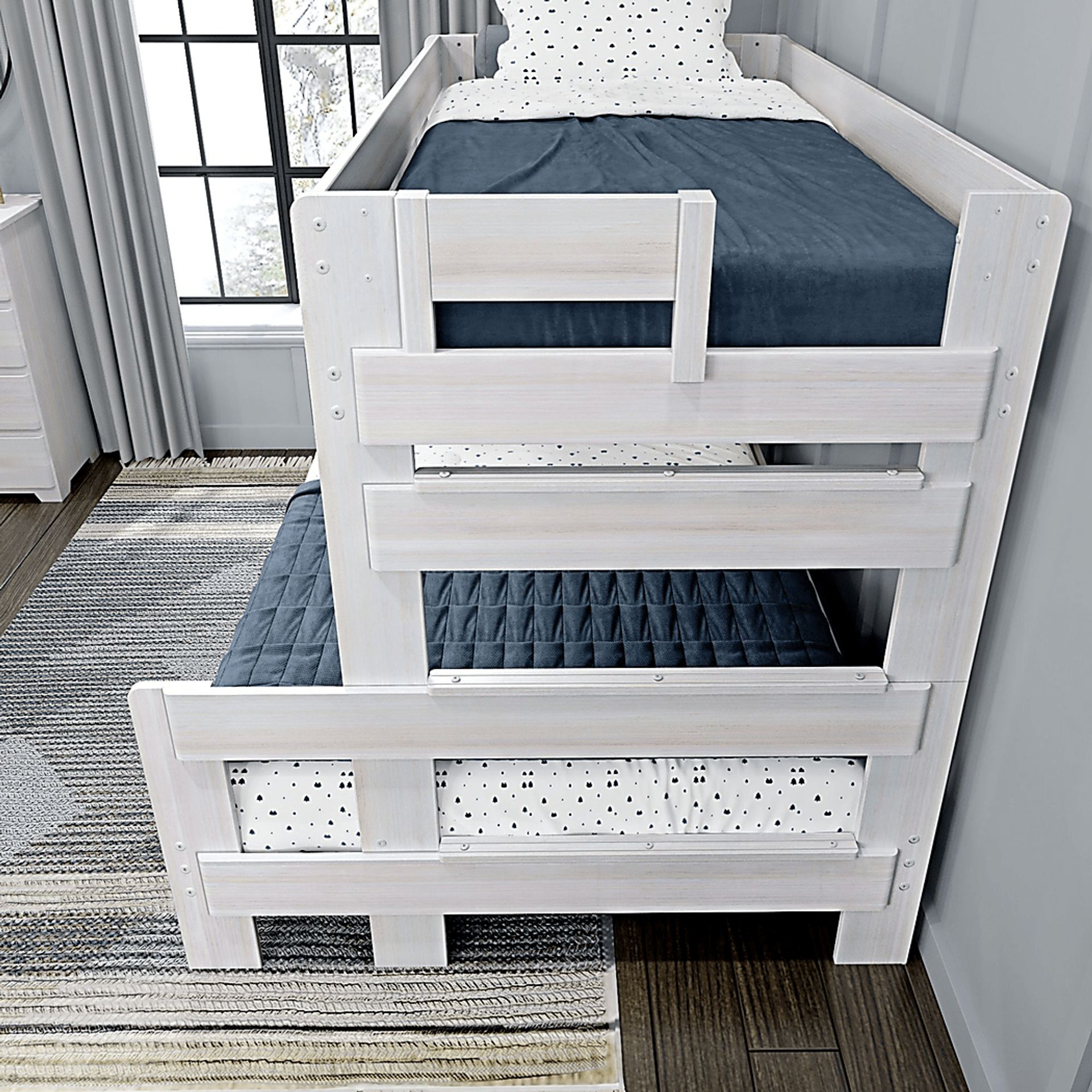 Kids Eastwick White Twin/Full Bunk Bed - Image 4