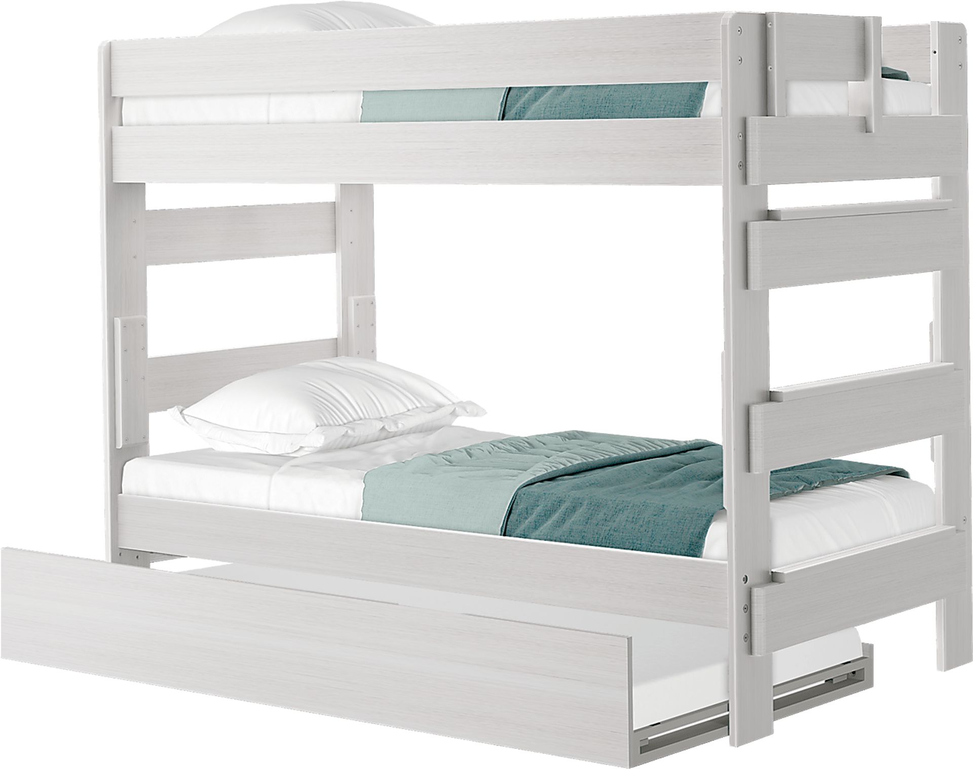 Kids Eastwick White Twin/Twin Bunk Bed with Trundle - Image 2