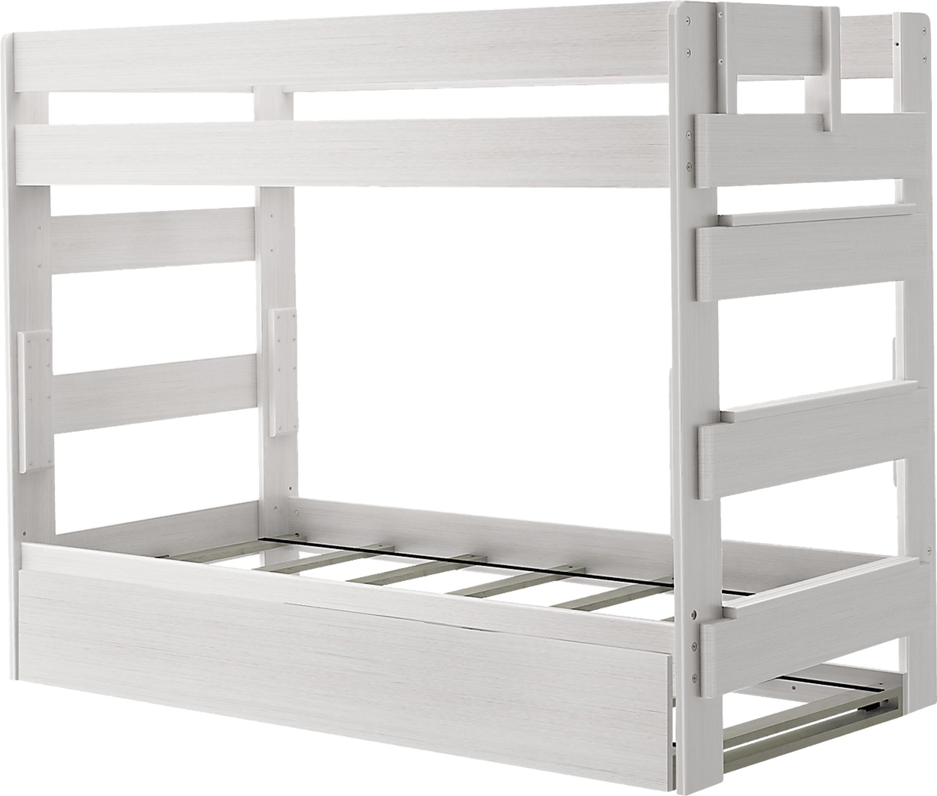 Kids Eastwick White Twin/Twin Bunk Bed with Trundle - Image 3