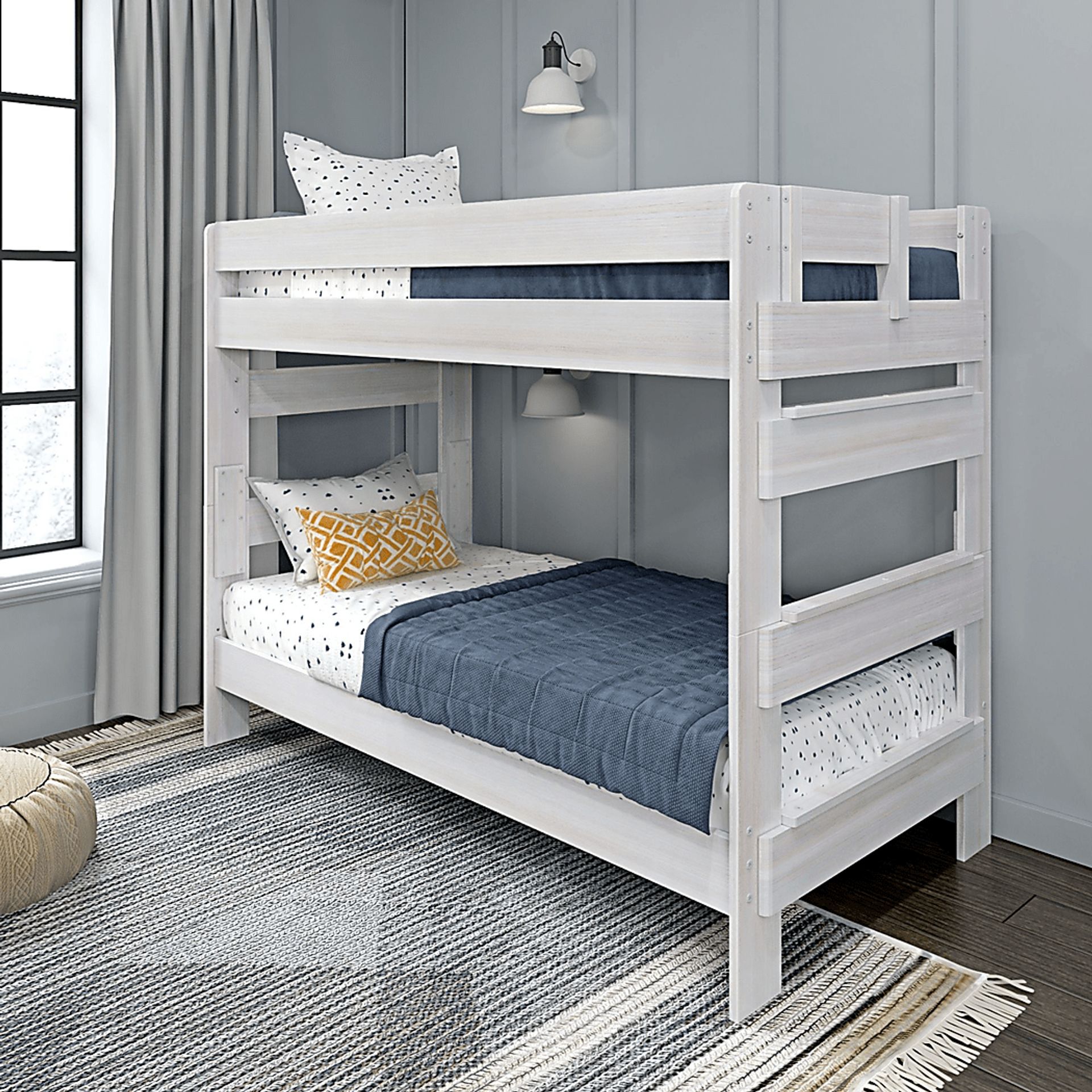 Kids Eastwick White Twin/Twin Bunk Bed - Image 1