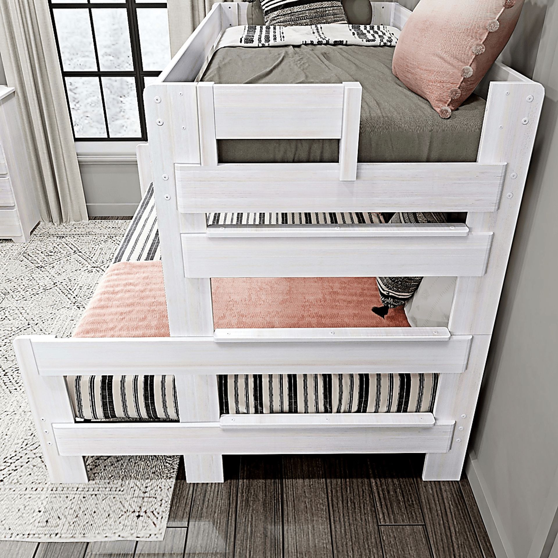 Kids Eastwick White Twin XL/Queen Bunk Bed - Image 5
