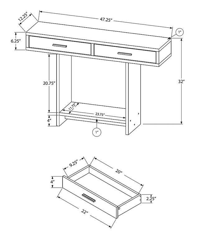 Eatherly Cappuccino Sofa Table - Thumbnail - Image 3