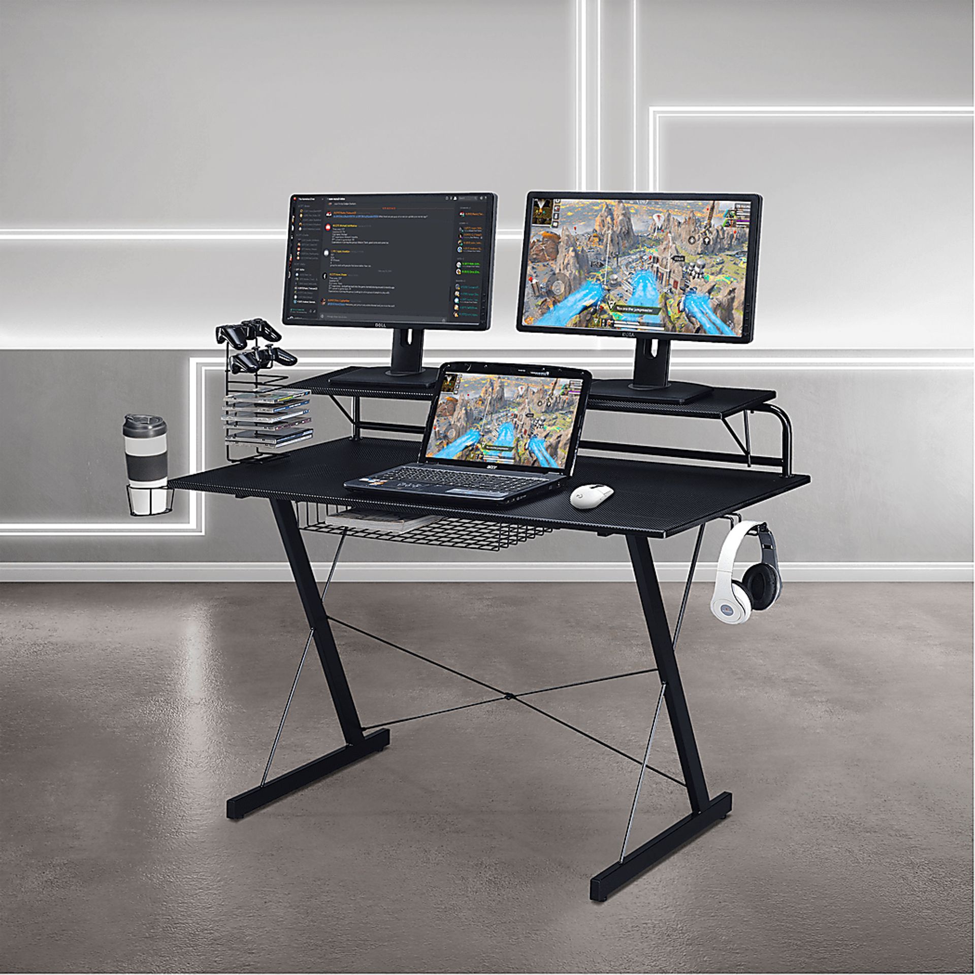 Eatoheim Black PC Gaming Desk - Image 2