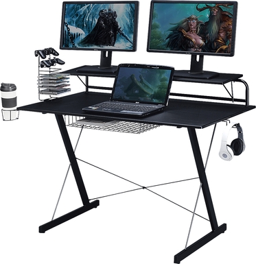 Eatoheim Black PC Gaming Desk