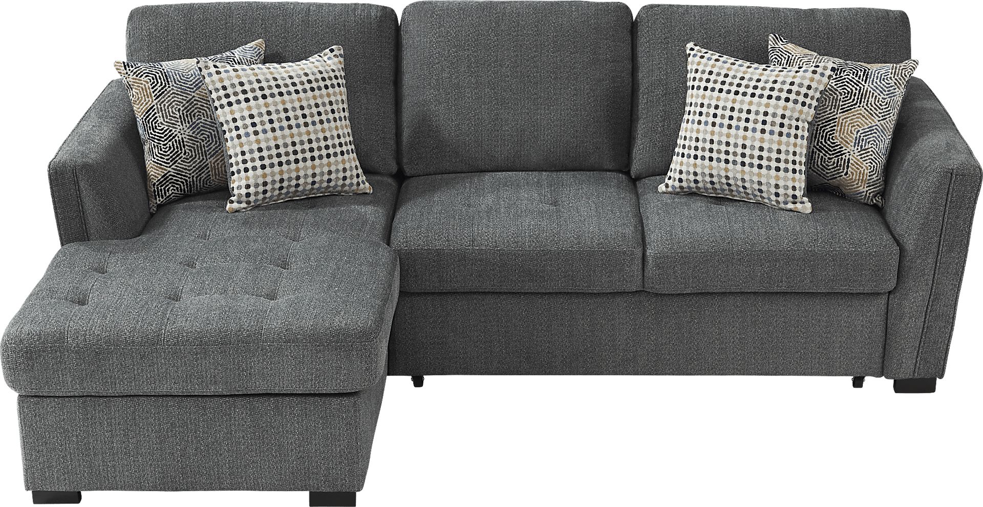 Eaton Heights Denim 2 Pc Sleeper Sectional - Image 1