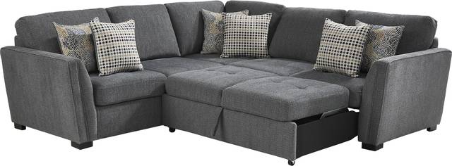 Eaton Heights Denim 2 Pc Sleeper Sectional - Thumbnail - Image 3