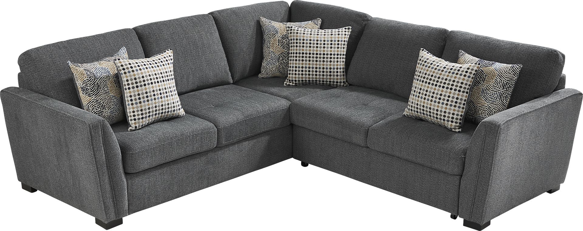 Eaton Heights Denim 2 Pc Sleeper Sectional - Image 1