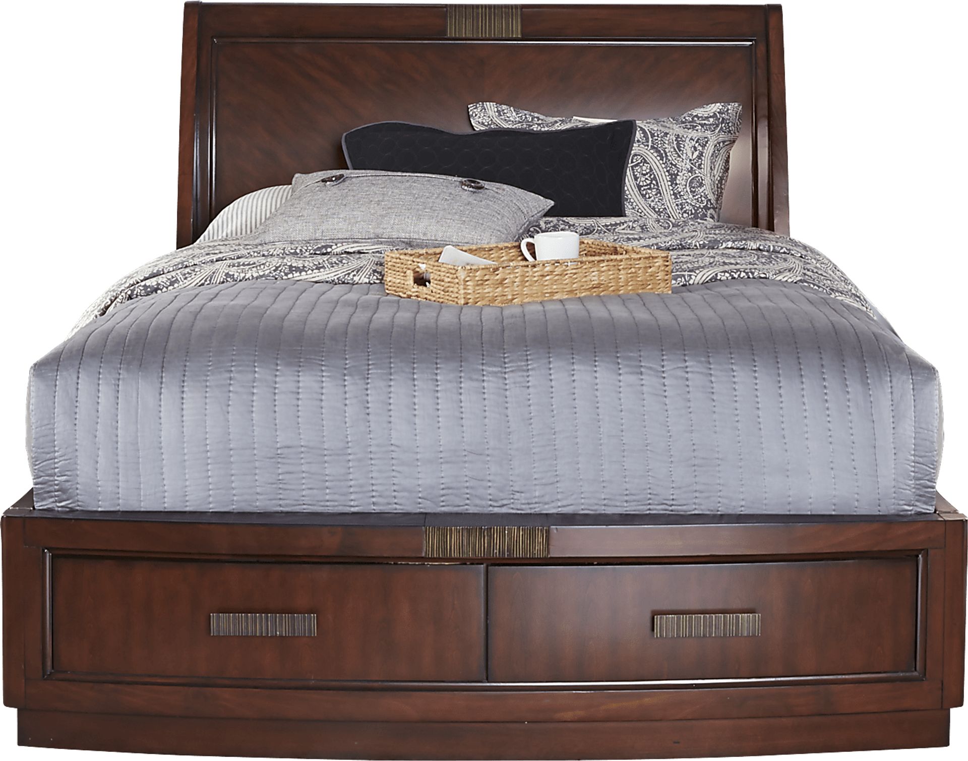 Eaton Manor 3 Pc King Sleigh Bed w/Storage - Image 1