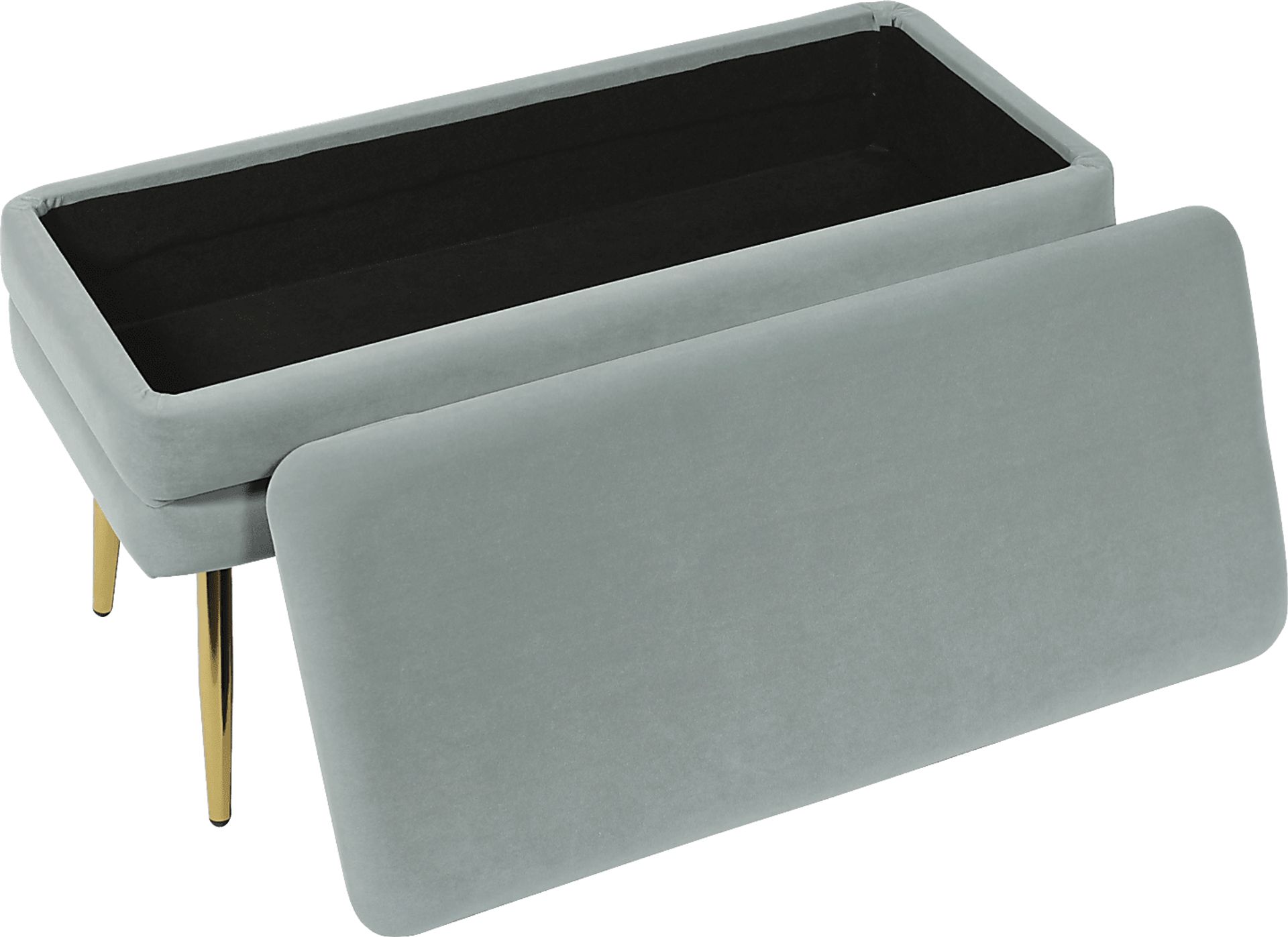 Eauclair Blue Storage Bench - Image 3
