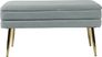 Eauclair Blue Storage Bench