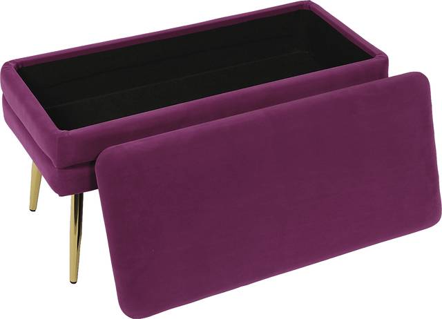 Eauclair Plum Storage Bench - Thumbnail - Image 3