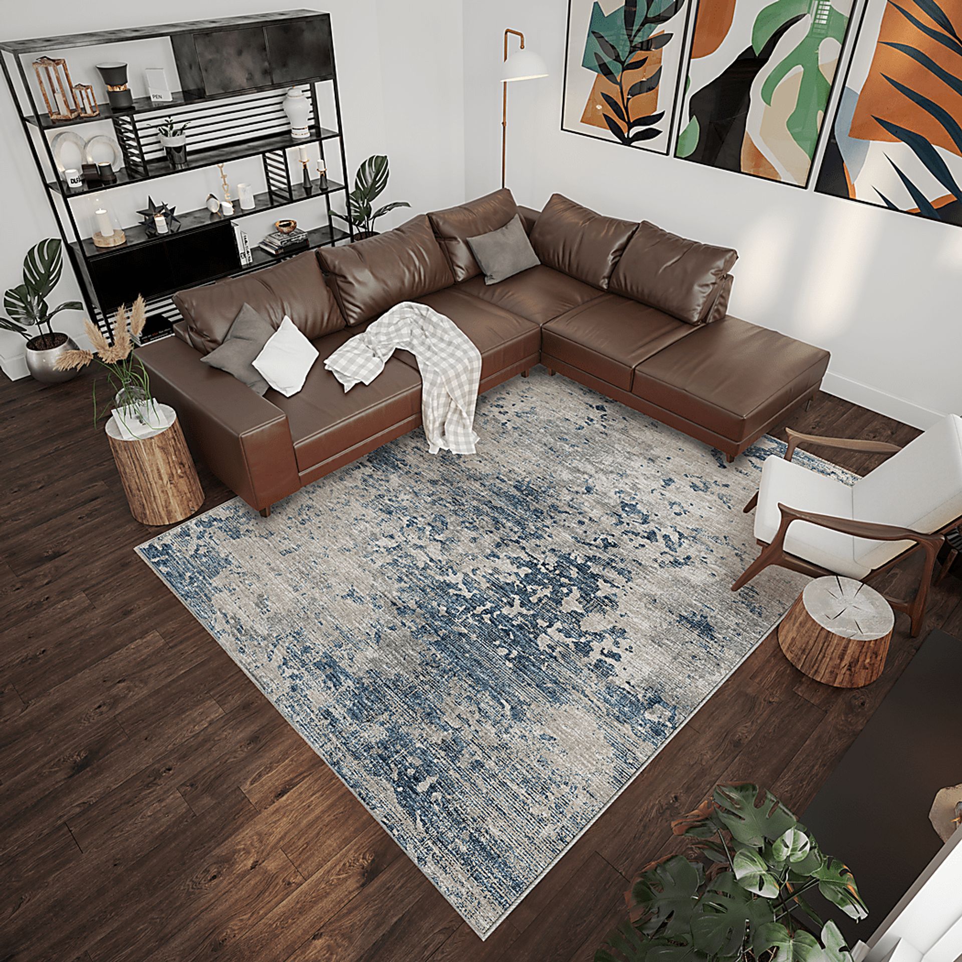 Eaverson Blue 8' x 10' Rug - Image 2
