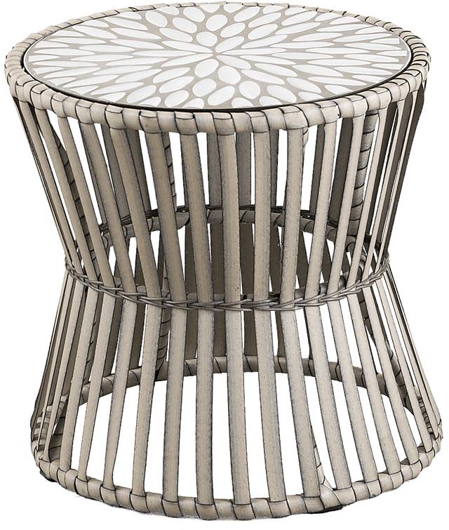 Eavie Gray Outdoor End Table - Thumbnail - Image 1