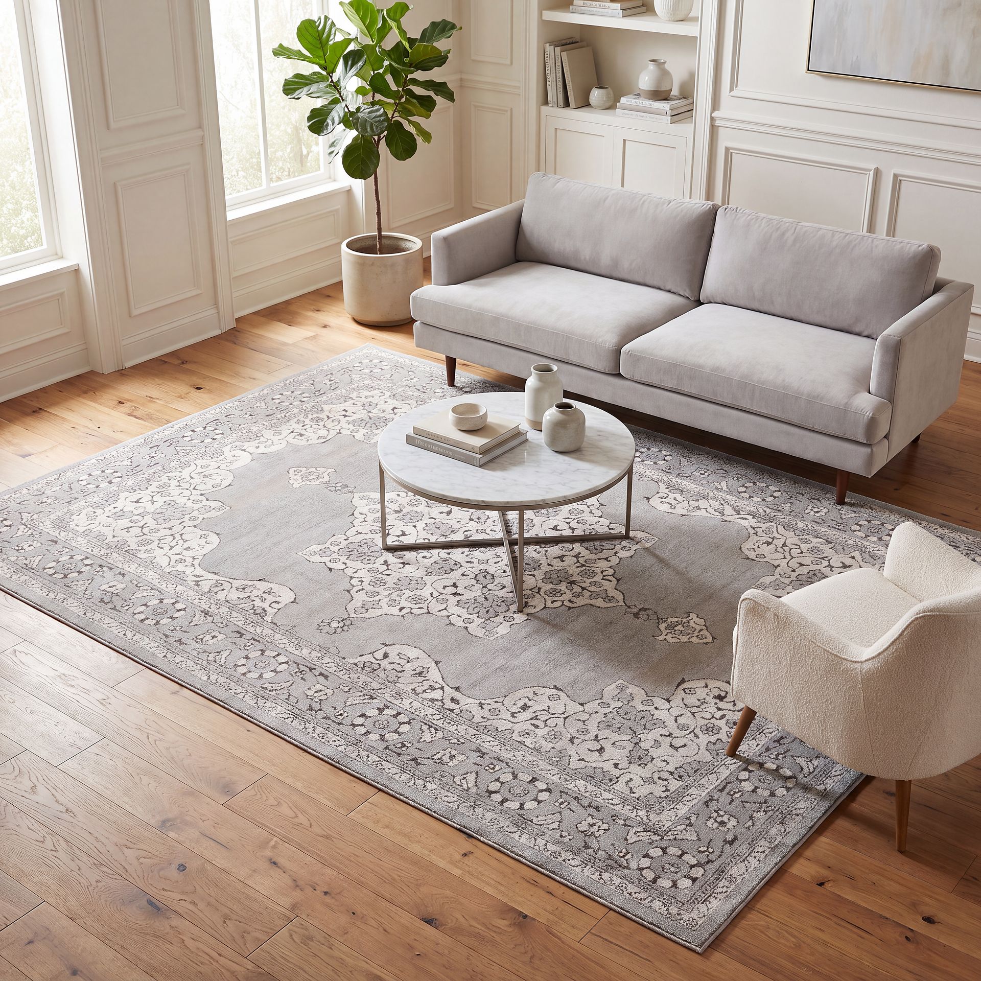 Ebany Gray 5'3 x 7'7 Rug - Image 3