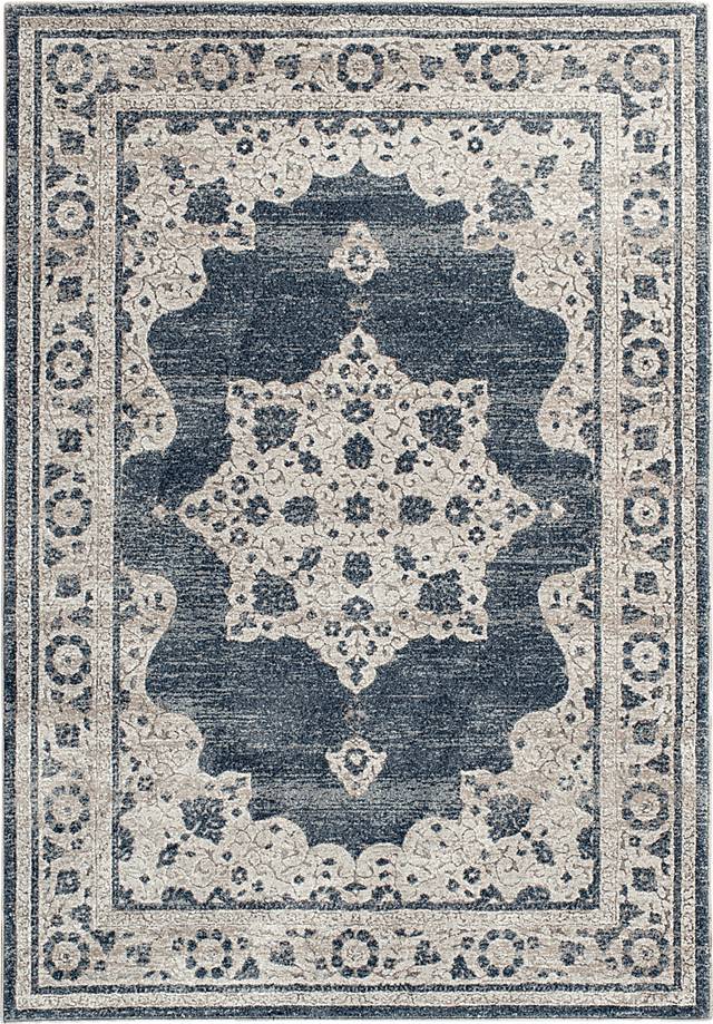 Ebany Navy 5'3 x 7'7 Rug - Thumbnail - Image 1