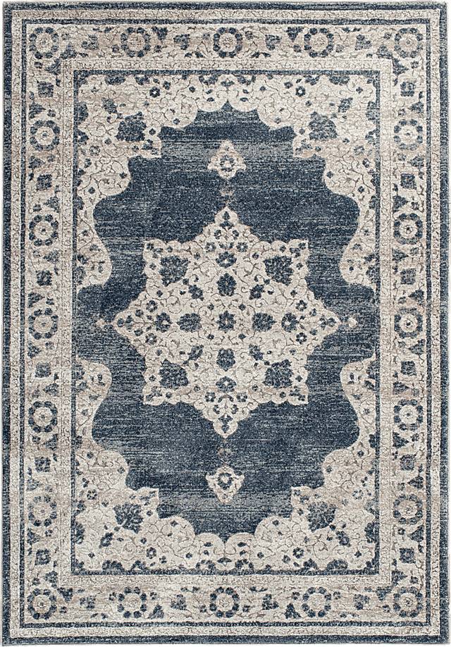 Ebany Navy 7'10 x 10'10 Rug - Thumbnail - Image 1