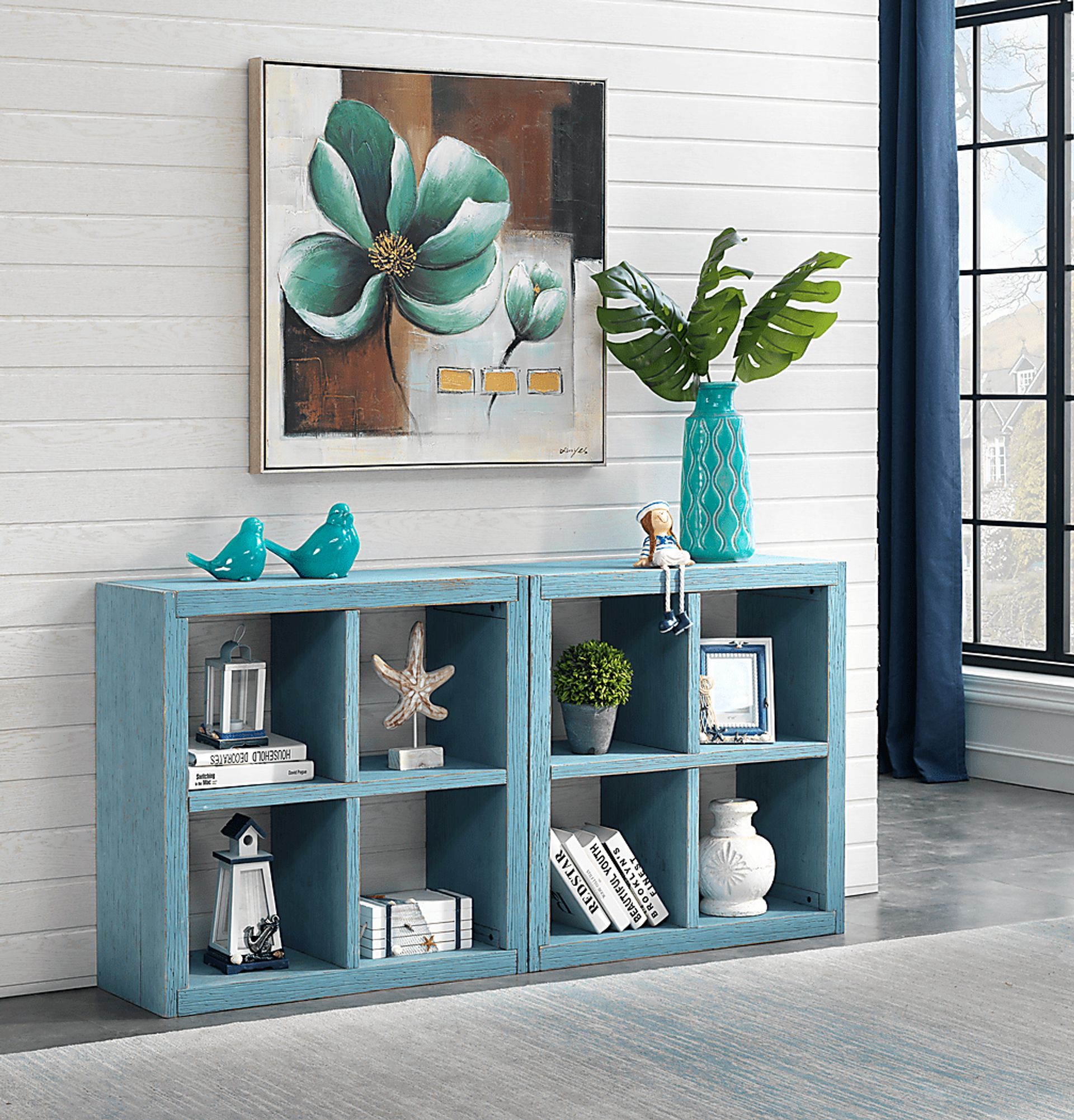 Eberhardt Blue Bookcase - Image 5